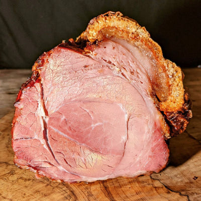 Picture is of a Finished Cook Ham (Purchase is Raw Product)