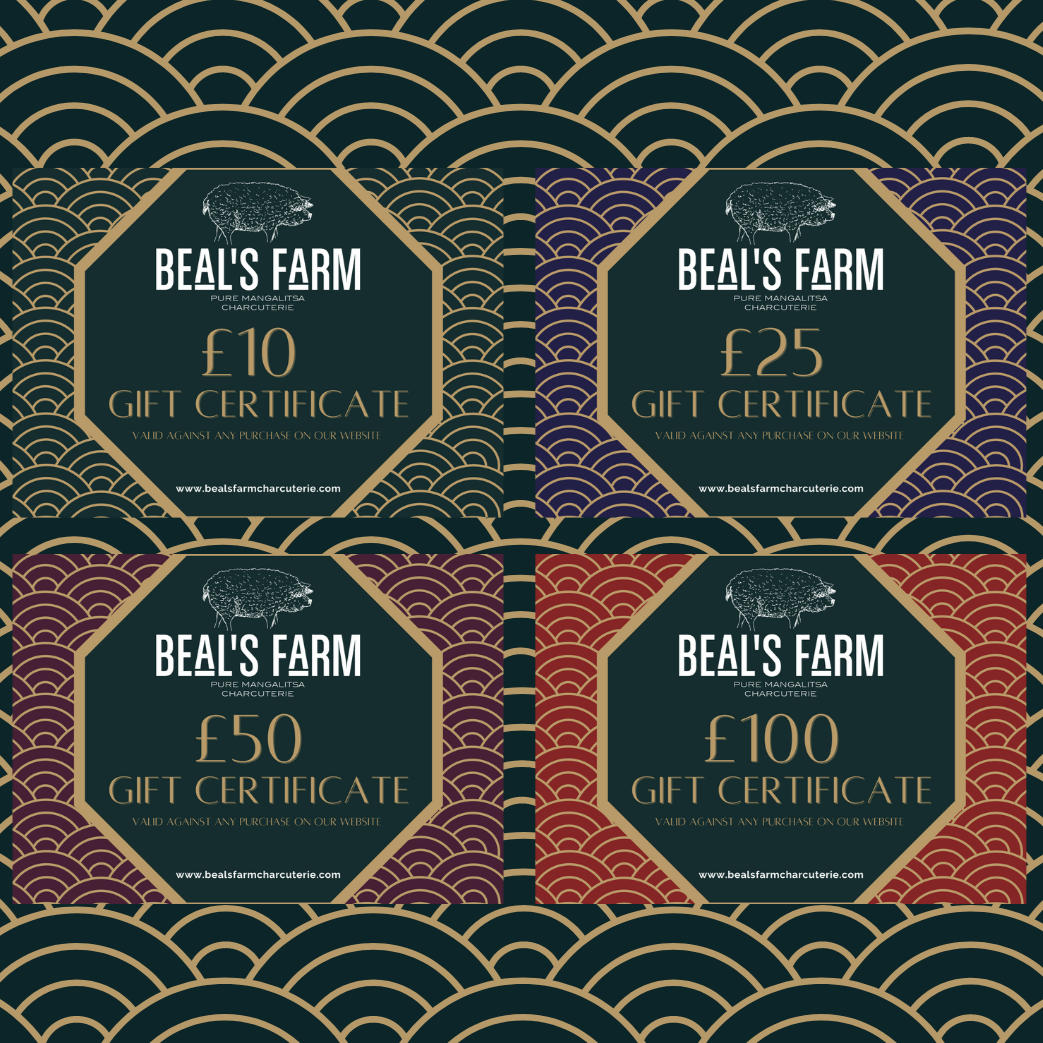 BEAL’S FARM GIFT CERTIFICATES